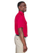 Harriton Men's Key West Short-Sleeve Performance Staff Shirt RED ModelSide