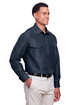 Harriton Men's Key West Long-Sleeve Performance Staff Shirt NAVY ModelQrt