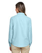 Harriton Ladies' Key West Long-Sleeve Performance Staff Shirt CLOUD BLUE ModelBack