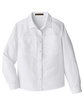 Harriton Ladies' Key West Long-Sleeve Performance Staff Shirt WHITE FlatFront