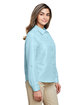 Harriton Ladies' Key West Long-Sleeve Performance Staff Shirt CLOUD BLUE ModelQrt