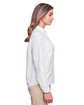 Harriton Ladies' Key West Long-Sleeve Performance Staff Shirt WHITE ModelSide
