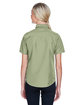 Harriton Ladies' Key West Short-Sleeve Performance Staff Shirt GREEN MIST ModelBack