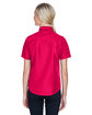 Harriton Ladies' Key West Short-Sleeve Performance Staff Shirt RED ModelBack