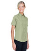 Harriton Ladies' Key West Short-Sleeve Performance Staff Shirt GREEN MIST ModelQrt