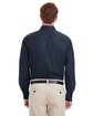Harriton Men's Foundation 100% Cotton Long-Sleeve Twill Shirt with Teflon™ DARK NAVY ModelBack