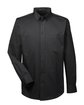 Harriton Men's Foundation 100% Cotton Long-Sleeve Twill Shirt with Teflon™ BLACK OFFront