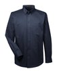 Harriton Men's Foundation 100% Cotton Long-Sleeve Twill Shirt with Teflon™ DARK NAVY OFFront