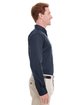 Harriton Men's Foundation 100% Cotton Long-Sleeve Twill Shirt with Teflon™ DARK NAVY ModelSide