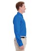Harriton Men's Foundation 100% Cotton Long-Sleeve Twill Shirt with Teflon™ FRENCH BLUE ModelSide