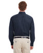 Harriton Men's  Tall Foundation 100% Cotton Long-Sleeve Twill Shirt with Teflon™ DARK NAVY ModelBack