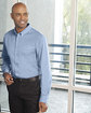 Harriton Men's  Tall Foundation 100% Cotton Long-Sleeve Twill Shirt with Teflon™  Lifestyle