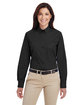 Harriton Ladies' Foundation 100% Cotton Long-Sleeve Twill Shirt with Teflon™  