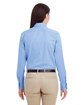 Harriton Ladies' Foundation 100% Cotton Long-Sleeve Twill Shirt with Teflon™ INDUSTRY BLUE ModelBack