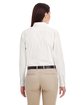Harriton Ladies' Foundation 100% Cotton Long-Sleeve Twill Shirt with Teflon™ WHITE ModelBack