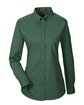 Harriton Ladies' Foundation 100% Cotton Long-Sleeve Twill Shirt with Teflon™ HUNTER OFFront