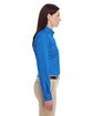 Harriton Ladies' Foundation 100% Cotton Long-Sleeve Twill Shirt with Teflon™ FRENCH BLUE ModelSide