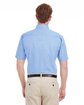 Harriton Men's Foundation Cotton Short-Sleeve Twill Shirt with Teflon INDUSTRY BLUE ModelBack
