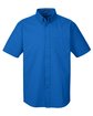 Harriton Men's Foundation Cotton Short-Sleeve Twill Shirt with Teflon FRENCH BLUE OFFront