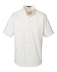 Harriton Men's Foundation Cotton Short-Sleeve Twill Shirt with Teflon WHITE OFFront