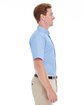 Harriton Men's Foundation Cotton Short-Sleeve Twill Shirt with Teflon INDUSTRY BLUE ModelSide