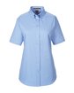 Harriton Ladies' Foundation 100% Cotton Short-Sleeve Twill Shirt with Teflon™  OFFront
