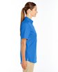 Harriton Ladies' Foundation 100% Cotton Short-Sleeve Twill Shirt with Teflon™ FRENCH BLUE ModelSide