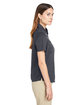 Harriton Ladies' Advantage IL Short-Sleeve Work Shirt DARK CHARCOAL ModelSide
