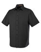 Harriton Men's Flash IL Colorblock Short Sleeve Shirt BLACK/ DK CHARCL OFQrt