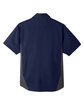Harriton Men's Tall Flash IL Colorblock Short Sleeve Shirt DK NAVY/ DK CHRC FlatBack