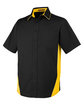 Harriton Men's Tall Flash IL Colorblock Short Sleeve Shirt  OFQrt