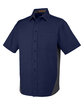 Harriton Men's Tall Flash IL Colorblock Short Sleeve Shirt DK NAVY/ DK CHRC OFQrt