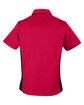 Harriton Ladies' Flash IL Colorblock Short Sleeve Shirt RED/ BLACK OFBack