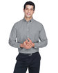 Harriton Men's Long-Sleeve Oxford with Stain-Release  