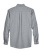 Harriton Men's Long-Sleeve Oxford with Stain-Release OXFORD GREY FlatBack