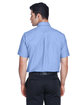 Harriton Men's Short-Sleeve Oxford with Stain-Release LIGHT BLUE ModelBack