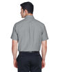 Harriton Men's Short-Sleeve Oxford with Stain-Release OXFORD GREY ModelBack