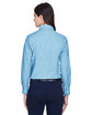 Harriton Ladies' Long-Sleeve Oxford with Stain-Release LIGHT BLUE ModelBack
