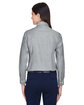 Harriton Ladies' Long-Sleeve Oxford with Stain-Release OXFORD GREY ModelBack