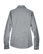 Harriton Ladies' Long-Sleeve Oxford with Stain-Release OXFORD GREY FlatBack