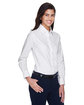 Harriton Ladies' Long-Sleeve Oxford with Stain-Release  ModelQrt