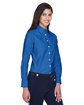 Harriton Ladies' Long-Sleeve Oxford with Stain-Release FRENCH BLUE ModelQrt