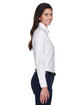 Harriton Ladies' Long-Sleeve Oxford with Stain-Release  ModelSide