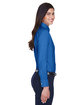Harriton Ladies' Long-Sleeve Oxford with Stain-Release FRENCH BLUE ModelSide