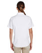 Harriton Ladies' Paradise Short-Sleeve Performance Shirt WHITE ModelBack