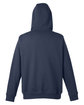 Harriton Men's ClimaBloc Lined Heavyweight Hooded Sweatshirt DARK NAVY OFBack