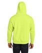 Harriton Men's Tall ClimaBloc Lined Heavyweight Hooded Sweatshirt SAFETY YELLOW ModelBack
