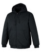Harriton Unisex ClimaBloc Heavyweight Hooded Full-Zip Jacket BLACK OFQrt