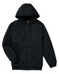 Harriton Men's Tall ClimaBloc Heavyweight Hooded Full-Zip Jacket BLACK FlatFront