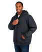 Harriton Men's Tall ClimaBloc Heavyweight Hooded Full-Zip Jacket DARK CHARCOAL ModelQrt